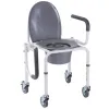 Стілець-туалет з відкидним підлокітником на колесах OSD-RB-2107DW (ADW), зображення 5
