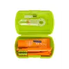 Дорожній набір BE YOU green/orange CS5460ortho (Зубна щітка, зубна паста, 10мл; йоржик CPS 07,14,18)