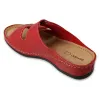 Шльопанці шкіряні жіночі для проблемних стоп DrOrto 158D283 червоні, Колір: Червоний, Розмір жіночого взуття: 38, зображення 3