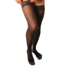 Панчохи компресійні медичні 2 клас довгі бежеві Veinax Transparent Прозорі, Розмір: 4, Колір компресійного виробу: Чорний, Довжина: Довгі, Носок: Закритий