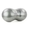 Qmed ABS Gym Ball Peanut Сірий, Фітбол арахіс, гімнастичний м'яч для фітнесу та реабілітації, Розміри фітболу: 100 х 50 см