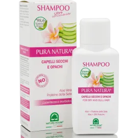 Шампунь з протеїнами шовку та алое Natura House, 250 мл