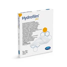 Hydrofilm Plus 9х10см - Пов'язка плівкова прозора з абсорбуючою подушечкою 1шт, Розмір пластиру: 9 см х 10см