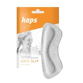 Шкіряні наклейки на задник взуття Kaps Anti Slip, Кількість: 2 шт., Колір: Сірий