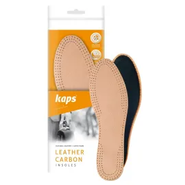 Кожаные стельки для обуви Kaps Leather Carbon, Цвет: Бежевый, Размер: 35