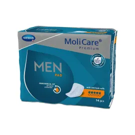 Урологічні прокладки для чоловіків, V-подібної форми MoliCare® Premium MEN PAD 5 крапель 14шт/уп, Кількість крапель: 5