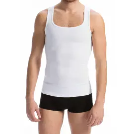 Утягивающая мужская майка FarmaCell 418, Цвет: Белый, Размер: M