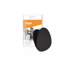 Шкіряні напівустілки для модельного взуття на підборах Kaps Halfled Black чорні, Розмір устілки: 35/36