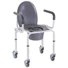 Стул-туалет с откидным подлокотником на колесах OSD-RB-2107DW (ADW)