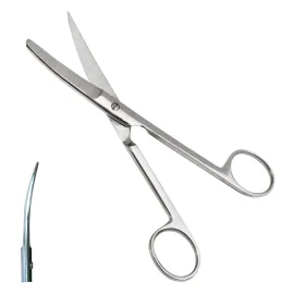 Ножиці з одним гострим кінцем, зігнуті Surgiwelomed довжина 17 см