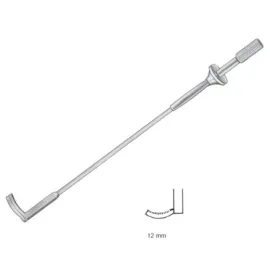 Затискач судинний гнучкий з насічкою Surgiwelomed, довжина 20 см