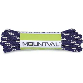 Шнурки для трекінгового взуття Mountval Laces 180 Синій/Бежевий, Довжина шнурівок, см: 180, Колір шнурівок: Синій/Бежевий, Тип шнурівок: Круглі 4 мм