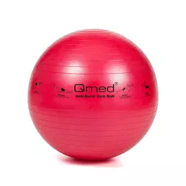 Фітбол - Qmed ABS Gym Ball 55 см. Гімнастичний м'яч для фітнесу, червоний, Розміри фітболу: 55 см