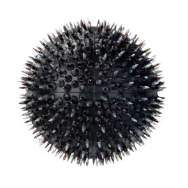 Аплікатор масажер Ляпко «М'ячик голчастий» 4,0 Ag Чорний, Колір: Чорний, Крок голки (мм): 4,0