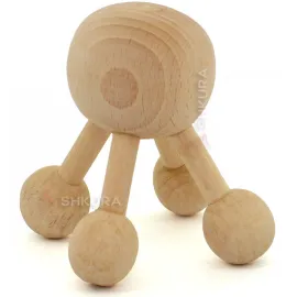 Дерев'яний ручний масажер Молекула