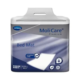Пелюшка поглинаюча з суперабсорбентом MoliCare® Premium Bed Mat 9 крапель 60x60 см 15шт, Кількість: 15 шт, Розмір пелюшок: 60 х 60 см, Кількість крапель: 9