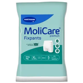 Штанці еластичні для фіксації прокладок MoliCare Premium Fixpants подовжені 5 шт XL, Кількість: 5 шт, Розмір: XL