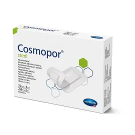 Cosmopor Steril 7.2x5 см повязка пластырная стерильная 1шт, Размер пластыря: 7.2см х 5 см