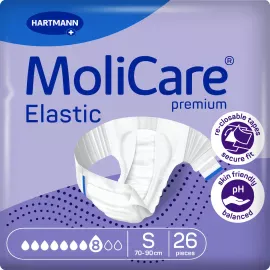 Підгузки для дорослих MoliCare Premium Elastic 8 S 26шт, Розмір підгузників: S, Кількість крапель: 8