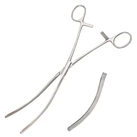 Затискач кишковий еластичний для дорослих зігнутий Surgiwelomed Kocher, довжина 23,5 см, р.ч. 110 мм