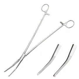 Затискач зігнутий з зубом по Surgiwelomed Bengolea, довжина 28 см, р.ч. 60 мм