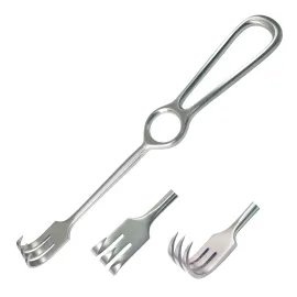 Гачок хірургічний 3 зубці гострі по Surgiwelomed Kocher. Довжина 22 см