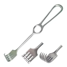 Гачок хірургічний 4 зубці гострі по Surgiwelomed Kocher. Довжина 22 см