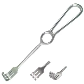 Гачок хірургічний 3 зубці тупих по Surgiwelomed Kocher. Довжина 22 см