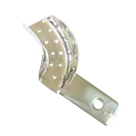 Ложка оттискная стоматологическая перфорированная для коронок и мостовидных протезов, левая № 2