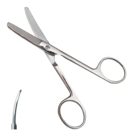 Ножиці Surgiwelomed зігнуті тупокінцеві з твердосплава Mayo 14 см