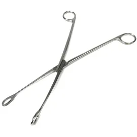 Щипці Аборцанг для видалення плодового яйця прямі з шириною губок 12 мм Foerster. Довжина 25 см