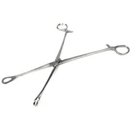 Щипці Аборцанг з кремальєрою прямі з шириною губок 14 мм Foerster. Довжина 26 см