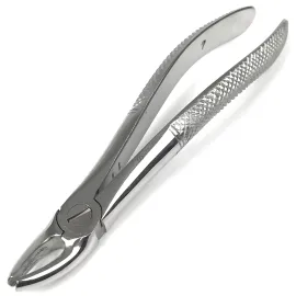 Щипцы для удаления клыков и премоляров верхней челюсти №7. Длина 16,5 см, ширина 5 мм.