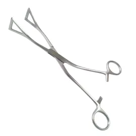 Щипці для захоплення легень Surgiwelomed Lovelace, вигнуті. Розмір 200 х 25 мм