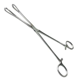 Щипці для утримання губи прямі Rampley. Довжина 25 см, робоча частина 33 х 12 мм