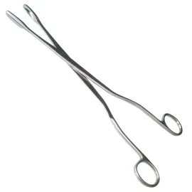 Щипцы для плаценты прямые №1 по Winter. Длина 28 см, рабочая часть 28 х 10 мм.
