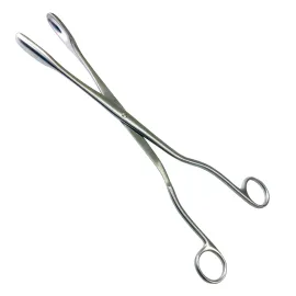 Щипцы для плаценты прямые №3 по Winter. Длина 28 см, рабочая часть 35 х 19 мм.