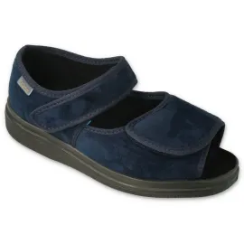 Сандалі чоловічі діабетичні для проблемних ніг DrOrto System 989M004, Колір: Темно Синій, Розмір чоловічого взуття: 45