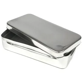 Контейнер для інструментів з кришкою без ручки SURGIWELOMED. Розміри 165x85x35 мм