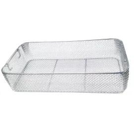 Лоток із сітки, нержавіюча сталь. Розміри 480x250x100 мм, об'єм 12 л