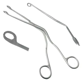 Щипцы для введения катетера изогнуты для взрослых Magill. Длина 25 см, рабочая часть 15 х 11 мм.