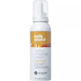 Крем-пінка незмивна для зволоження волосся Milk Shake Colour Whipped Cream 100 мл, Об'єм: 100 мл, Колір фарби: Бежевий блонд