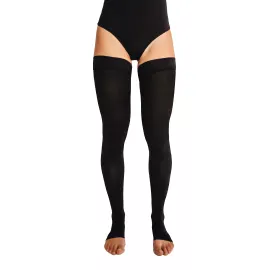 Чулки компрессионные медицинские 1 класс стандартные Vitamed 9230, открытый носок, Размер: 2, Цвет компрессионного изделия: Черный, Длина: Стандартныe, Носок: Открытый