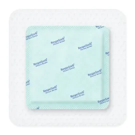 Самоклеюча силіконова пов'язка з суперабсорбуючим полімером RespoSorb® Silicone Border 12,5 х 12,5 см 1 шт, Розмір пов'язки: 12.5см х 12.5см