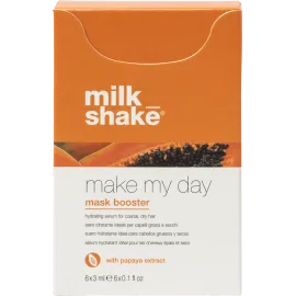Сироватка зволожуюча з екстрактом папайї Milk Shake Make My Day Mask Booster Papaya 3мл №6 для жорсткого та сухого волосся