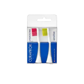 Насадки Sensitive для звуковой щетки Curaprox Hydrosonic Ortho (2шт) magenta/green, Цвет: magenta/green