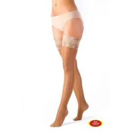 Панчохи компресійні 1 класу Premium Delicate Pani Teresa PT 0432 короткі, Розмір: L, Колір компресійного виробу: Світло Бежевий, Довжина: Короткі