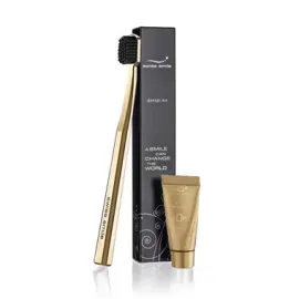 Набір зубна щітка та золота зубна паста 5мл Swiss Smile Dental Kit 2554