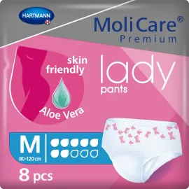 Труси поглинаючі для жінок MoliCare® Premium lady pants 7 крапель M 8шт/уп, Розмір підгузників: M, Кількість крапель: 7