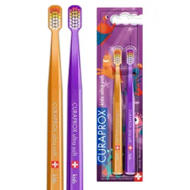 Набор детских зубных щеток CS kids Duo Superheroes Edition 2024